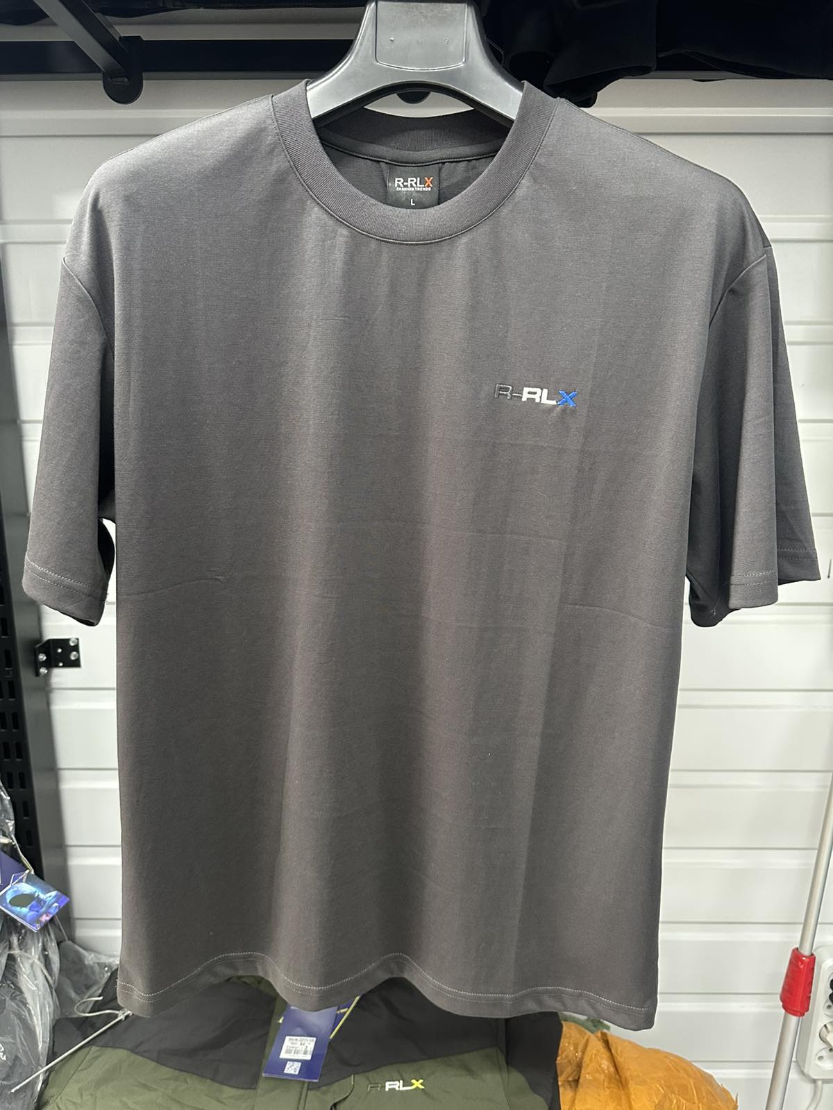 Футболка RLX (4XL-8XL) 001 grey (лето)