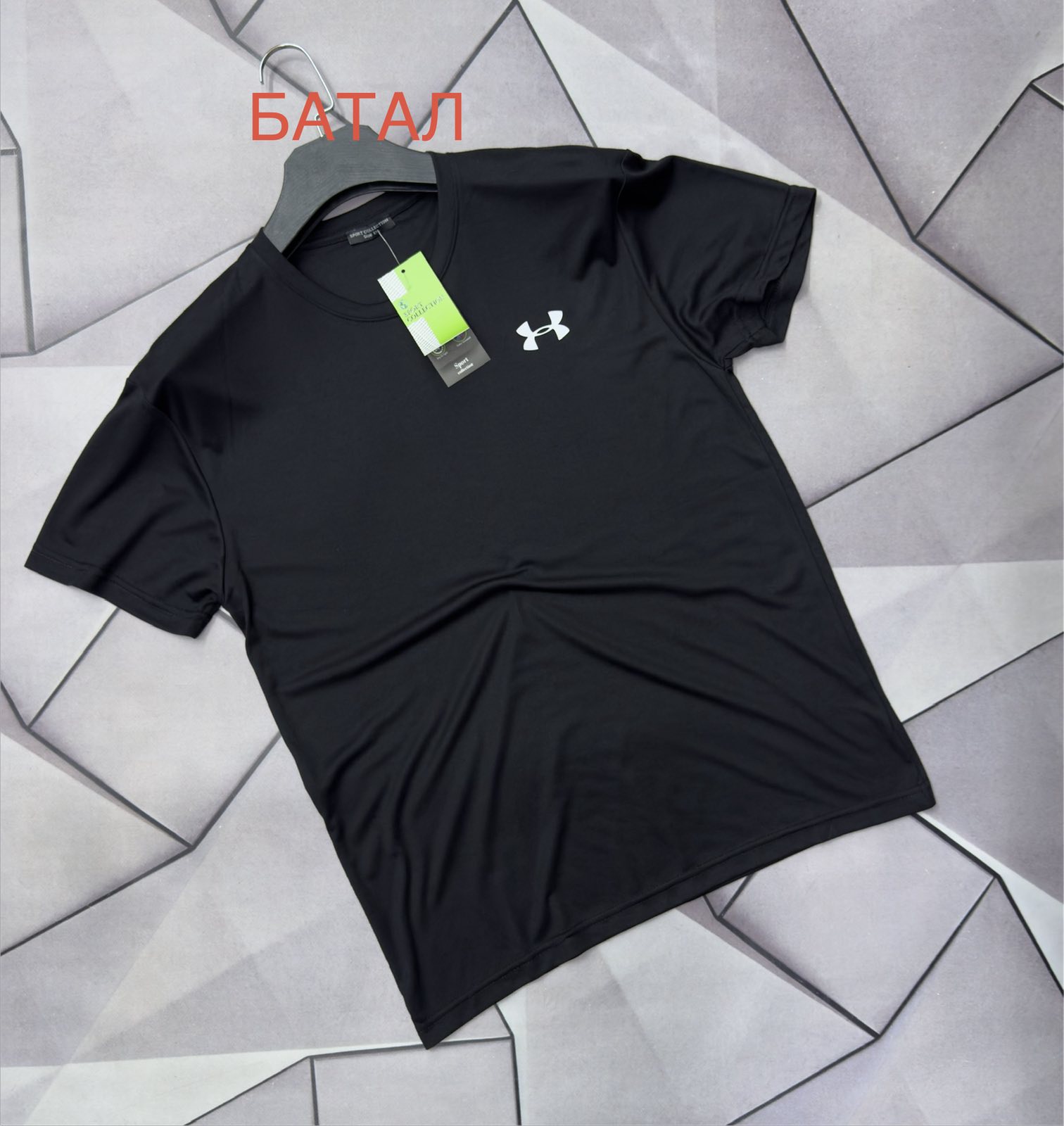 Футболка Rassul (XL-5XL) 67911 black (лето)
