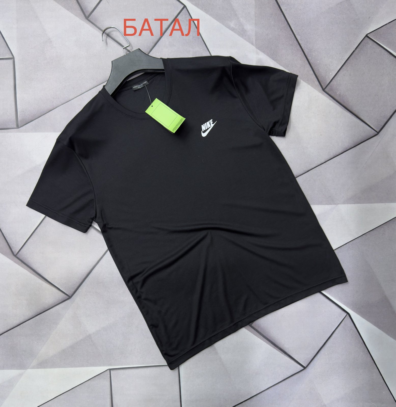 Футболка Rassul (XL-5XL) 67916 black (лето)