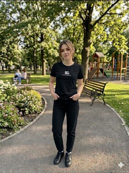 Футболка Newe (S-M) 200-3 black (лето)