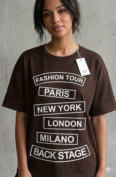 Футболка Newe (4XL-5XL) 400-2 brown (лето)