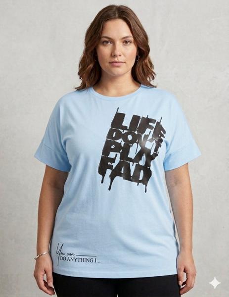 Футболка Newe (4XL-5XL) 500 l.blue (лето)