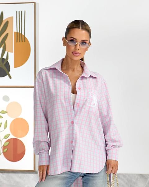 Рубашка Lelis (S-L) 1142 pink (деми)