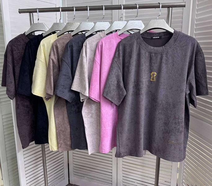 Футболка Lelis (S-L) 1081-1 grey (лето)
