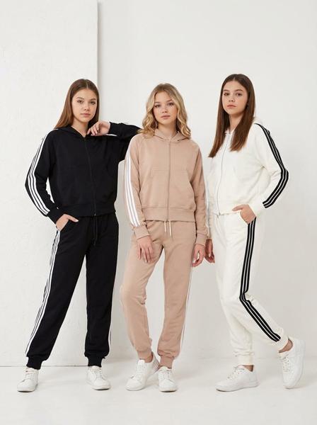 Костюм спорт AXT (M-2XL) AX257 black (деми)