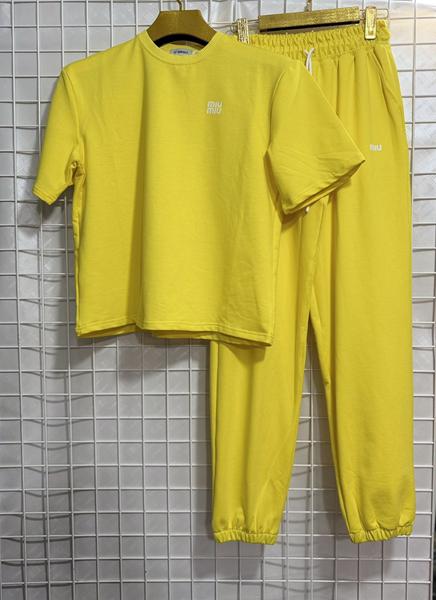 Костюм спорт AXT (S-XL) AX268 yellow (лето)