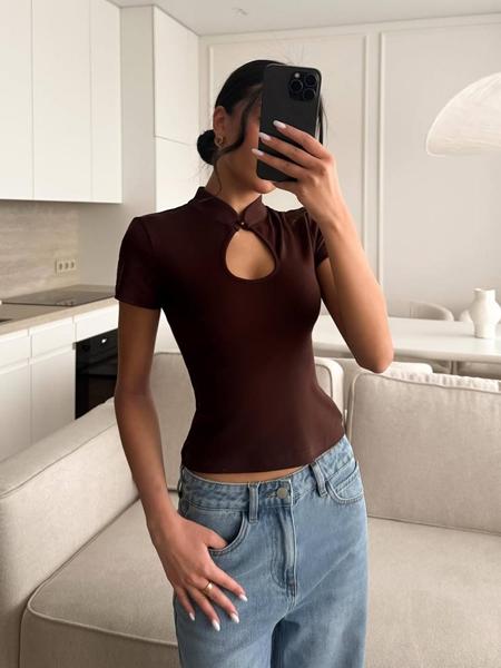 Футболка Akulova (42-48) 1151 brown (лето)