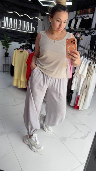 Штаны LOVEKAN (S-L) 1721 l.grey (деми)