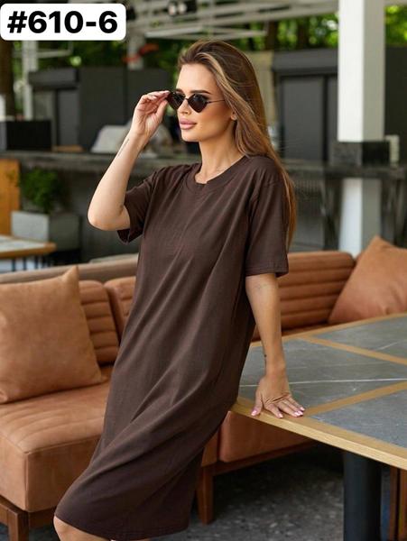 Платье BAT (42-48) 601-6 brown (лето)