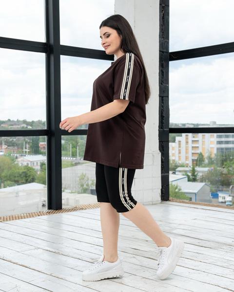 Костюм AZNA (XL-4XL) ЛД15 chocolate (лето)