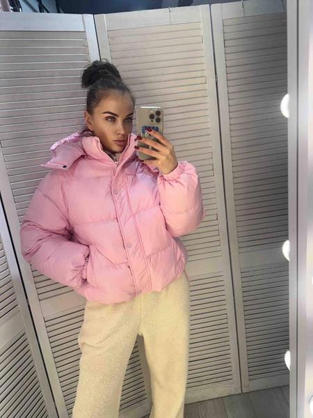 Куртка DGMD (M-XL) 2601 pink (деми)