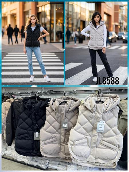 Жилетка DGMD (M-2XL) JL8588 milk (деми)