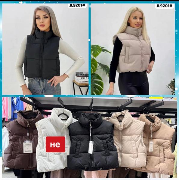 Жилетка DGMD (M-XL) JL9201 beige (деми)