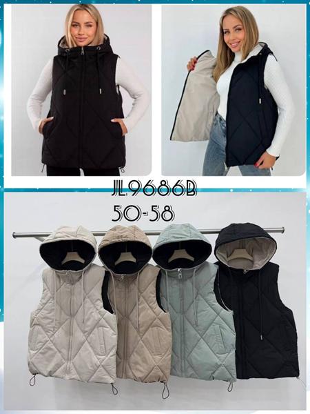 Жилетка DGMD (50-58) JL9686B beige (деми)