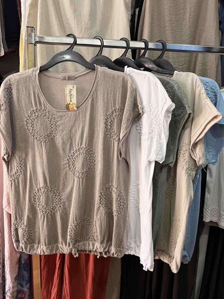 Футболка Emsweekis (48-54) E2228 beige (лето)