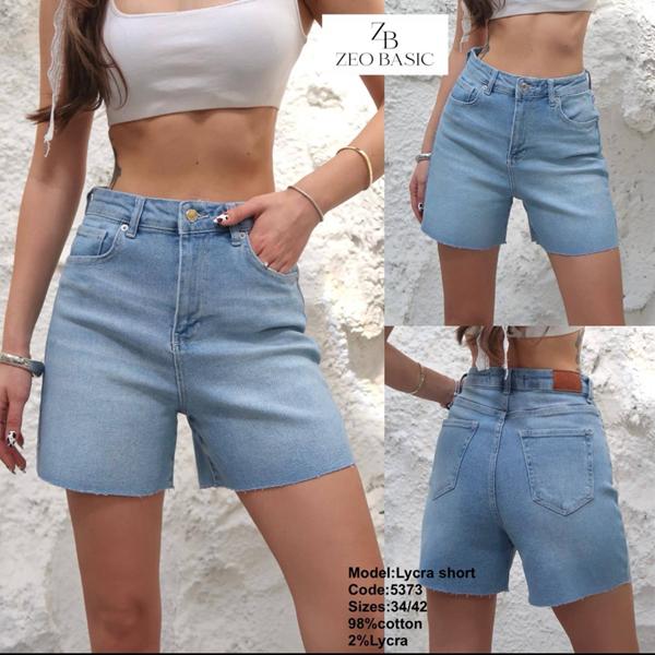 Шорты Jeans Style (34-42) 5373 l.blue (лето)