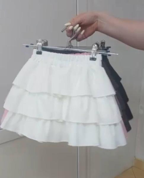 Юбка-шорты Moda school (122-146) MD14 white (лето)