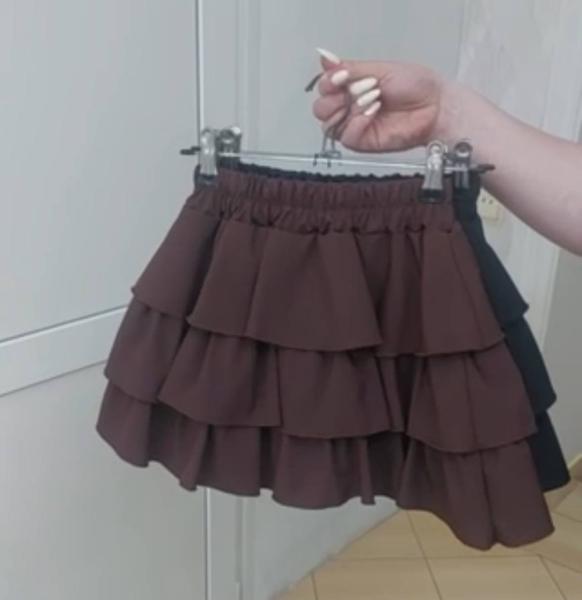 Юбка-шорты Moda school (122-146) MD17 brown (лето)
