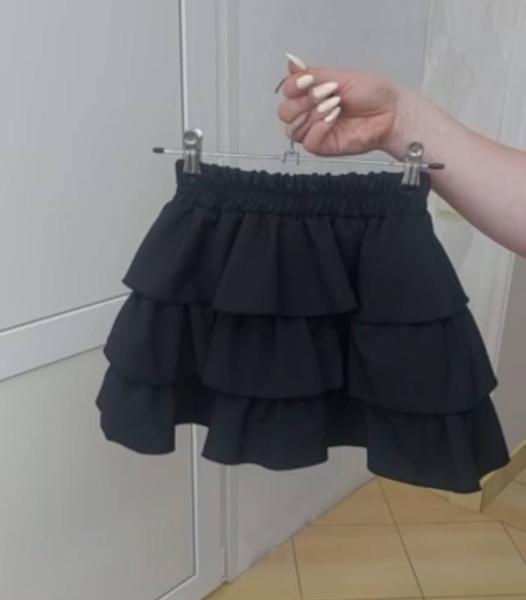 Юбка-шорты Moda school (122-146) MD18 black (лето)