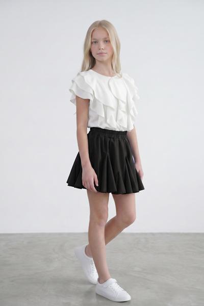 Юбка-шорты Moda school (134-158) MD05 black (лето)