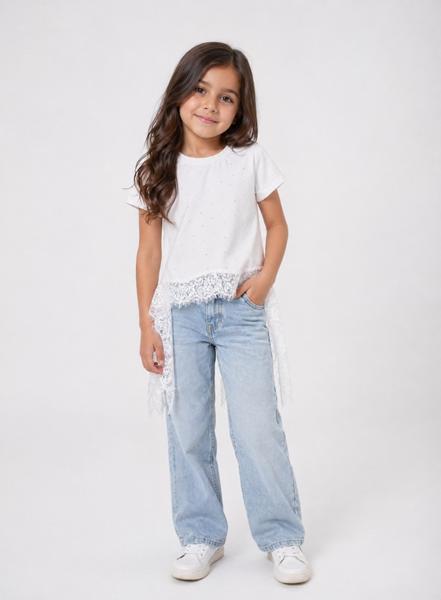 Футболка Moda school (122-140) 8589-2 white (лето)