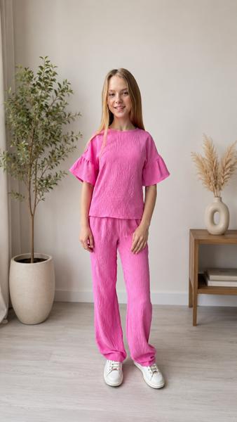 Костюм Moda school (122-152) 8543 fuchsia (лето)