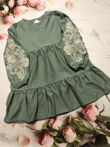 Платье Moda school (128-146) MD25 khaki (деми)