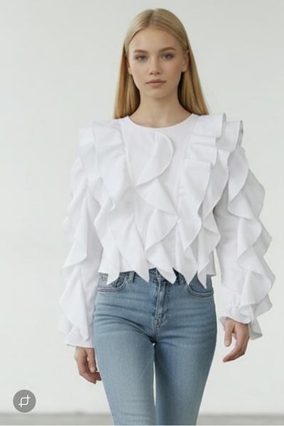 Блузка Moda school (140-164) MD13 white (деми)