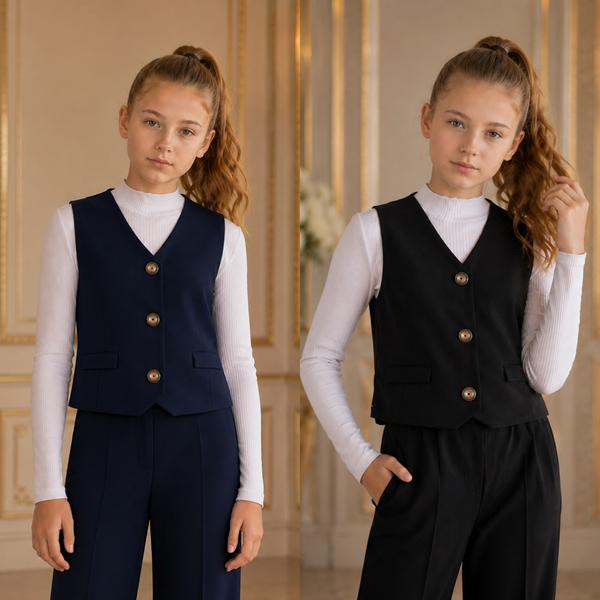 Жилетка Karolina (34-42) KR825 black (деми)