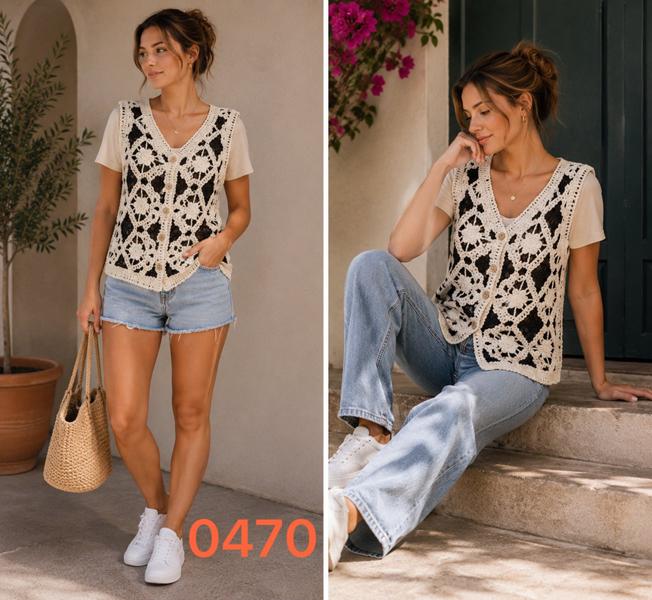 Жилетка Gertie (L-XL) 0470 beige (деми)