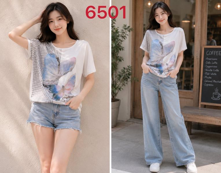 Футболка Gertie (L-4XL) 6501 white (лето)