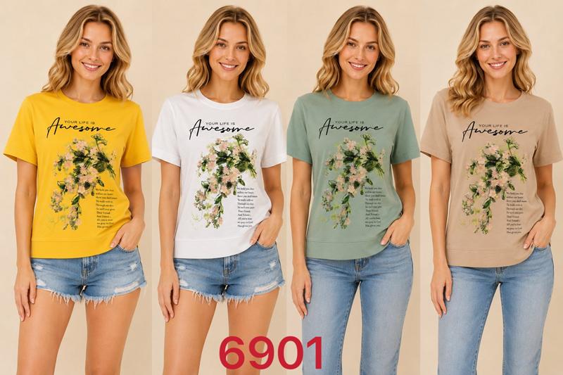 Футболка Gertie (S-2XL) 6901 green (лето)
