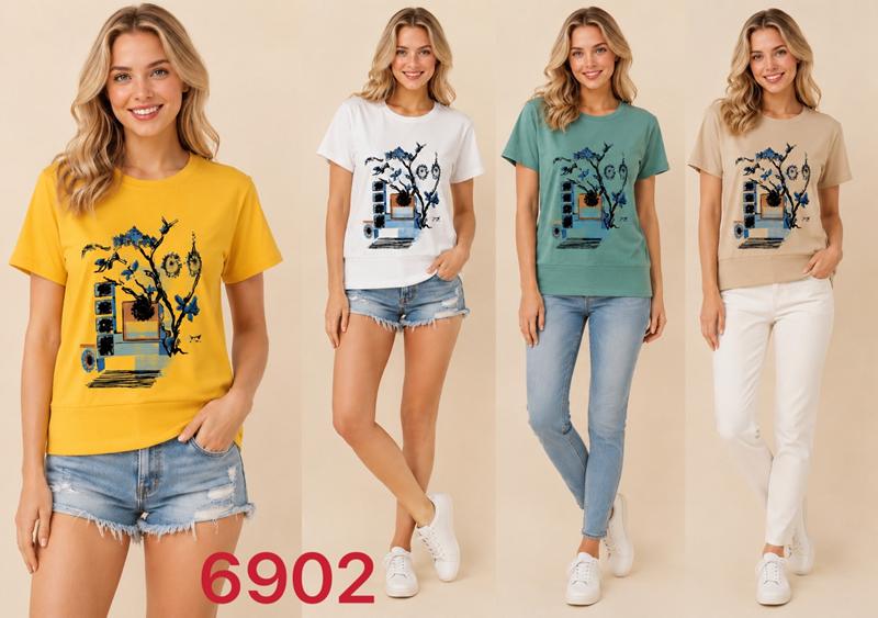Футболка Gertie (S-2XL) 6902 yellow (лето)