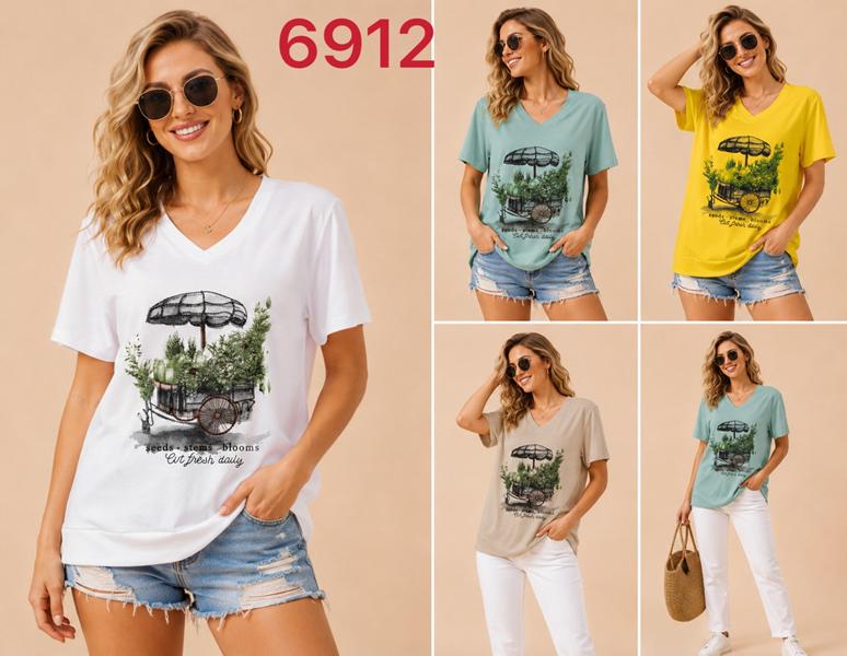 Футболка Gertie (S-2XL) 6912 yellow (лето)