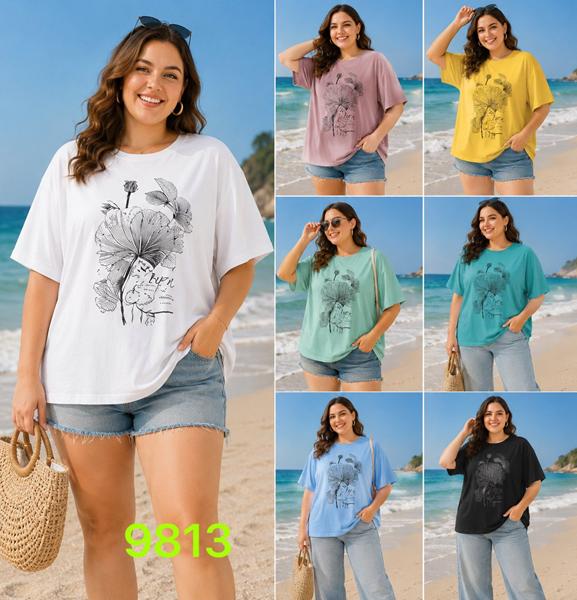 Футболка Gertie (6XL-7XL) 9813 mix (лето)