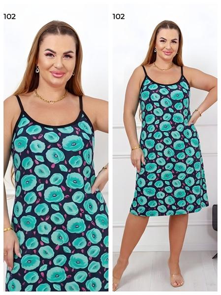 Сарафан Vehuiah (XL-5XL) 26102 green (лето)