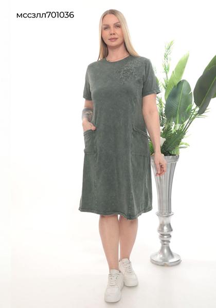 Платье Vehuiah (XL-4XL) 701036 khaki (лето)