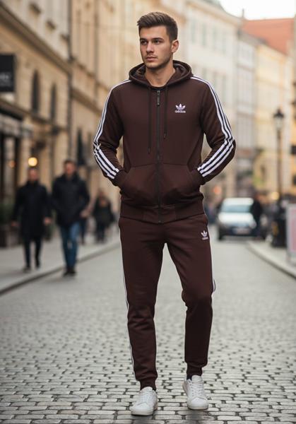 Костюм спорт Delviago (46-54) DL1145 brown (деми)