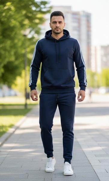 Костюм спорт Delviago (46-54) DL1167 navy (деми)