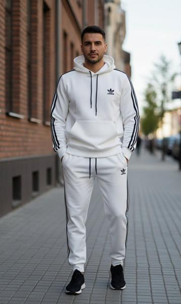 Костюм спорт Delviago (46-54) DL1168 white (деми)
