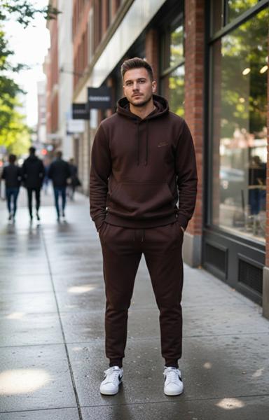 Костюм спорт Delviago (46-54) DL1172 brown (деми)