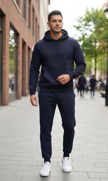 Костюм спорт Delviago (46-54) DL1174 navy (деми)