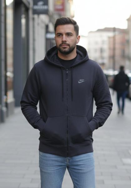 Кофта спорт Delviago (46-54) DL1178 navy (деми)