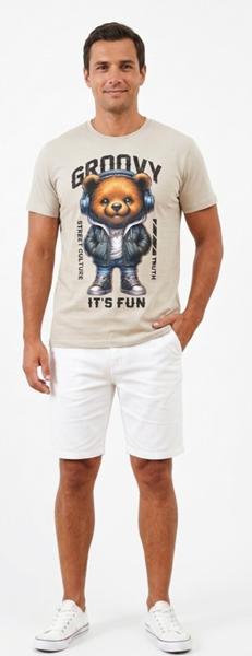 Футболка Malibu2 (S-XL) 5474 beige (лето)
