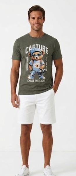 Футболка Malibu2 (S-XL) 5474 khaki (лето)