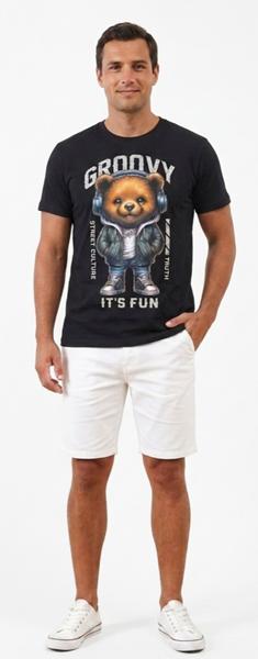 Футболка Malibu2 (S-XL) 5474-6 black (лето)