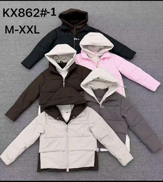 Куртка DGMD (M-2XL) KX8621 pink (деми)