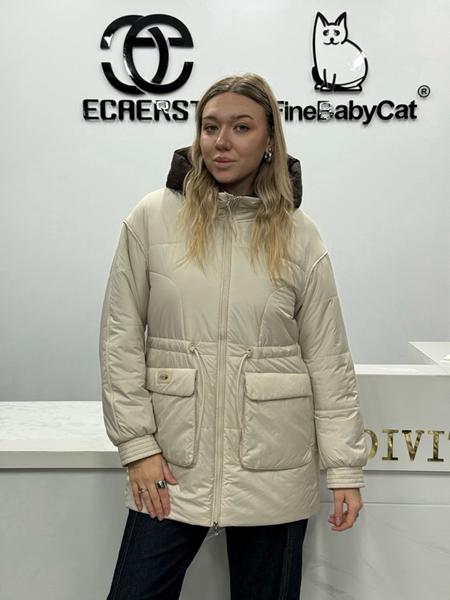 Куртка DGMD (S-2XL) 6615 milk (деми)