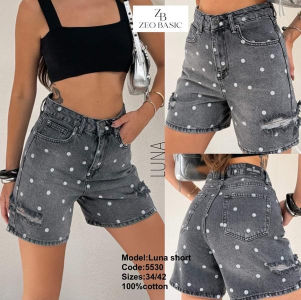 Шорты Jeans Style (34-42) 5530 grey (лето)