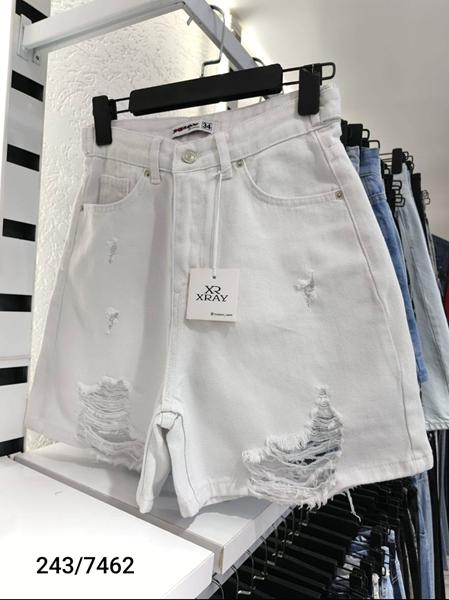 Шорты Jeans Style (34-42) 243-7462 white (лето)